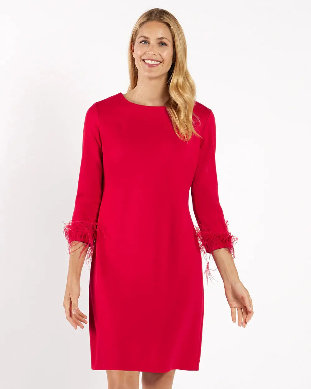 Franca Red Feather Dress Jude Connally