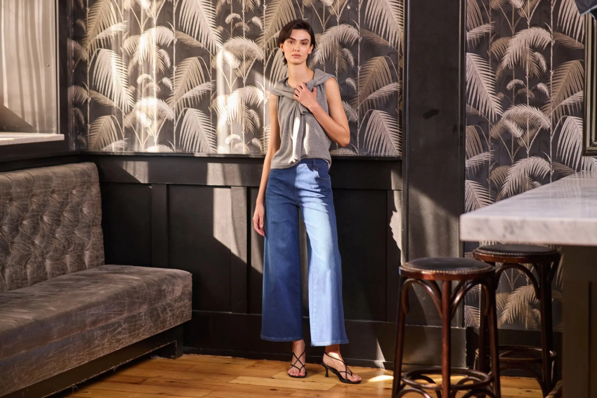 Sylvie Wide Leg Premium Denim Lysse