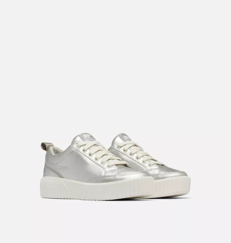 ONA AVE™ Women's Low Waterproof Sneaker - Pure Silver, Sea Salt Sorel