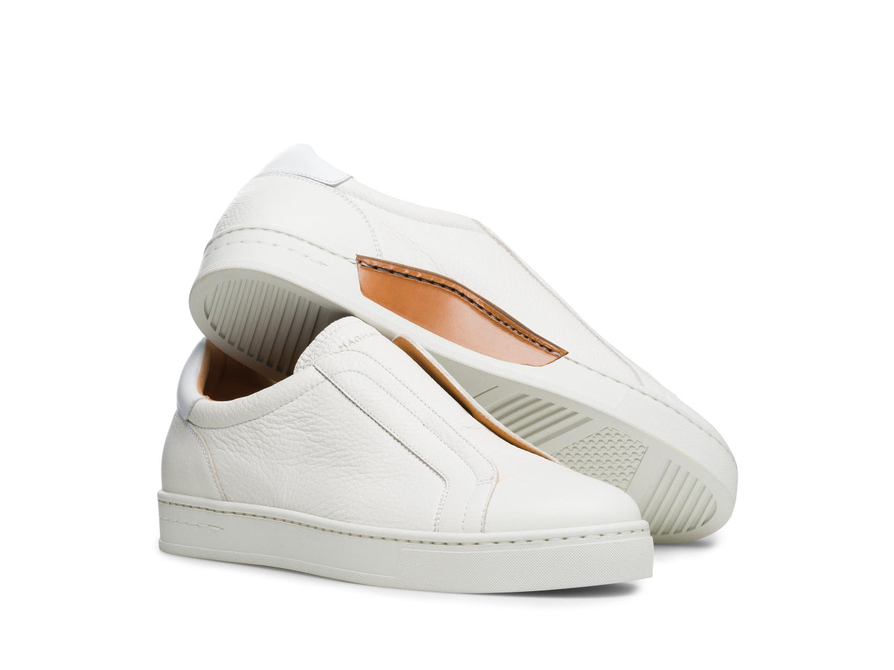 Gasol Sneaker - Tumbled White Magnanni