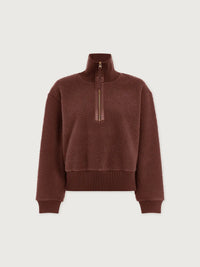 Roselle Half-Zip Fleece - Deep Mahogany VARLEY