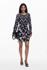 Floral knot short dress Desigual.