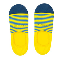 Marcoliani Invisible No Show Stripe Pima Cotton Socks (One size fits most) Marcoliani