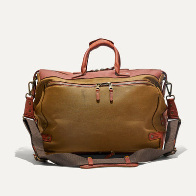 CANVAS & LEATHER TRAVEL DUFFLE TOBACCO
