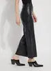 Vegan Leather Wide Leg Pants - Kohl Black Lysse