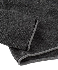 V-Neck Piqué Sweater - Coal Borgo28