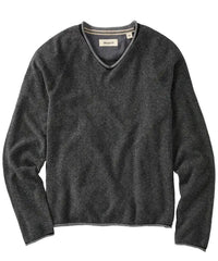 V-Neck Piqué Sweater - Coal Borgo28
