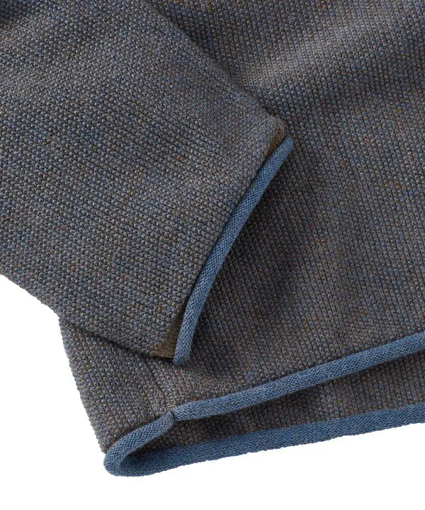 V-Neck Piqué Sweater - Indigo Borgo28