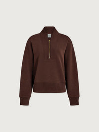 Sally Half-Zip Sweat - Coffee Bean Marl VARLEY