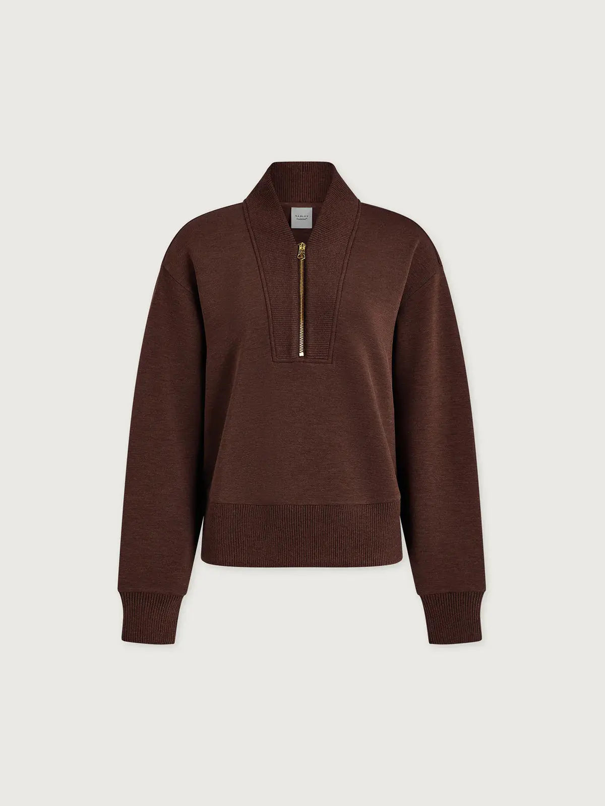 Sally Half-Zip Sweat - Coffee Bean Marl VARLEY