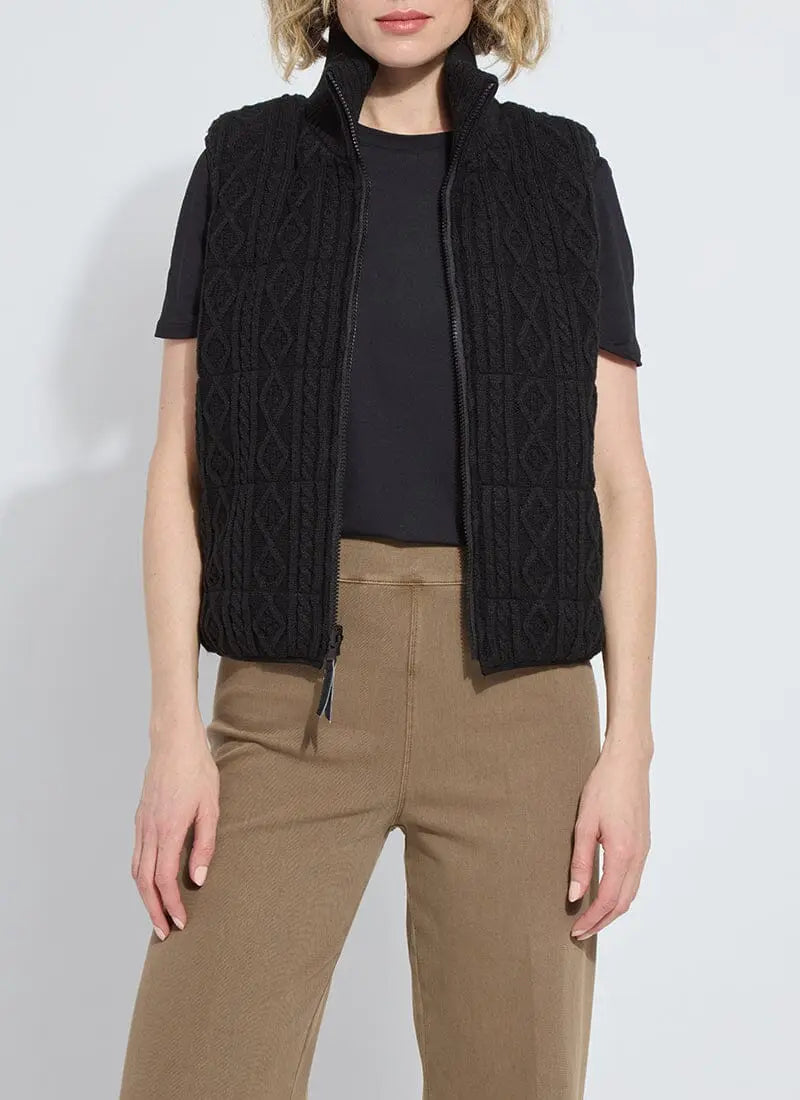 Prudence Reversible Puffer Sweater Vest Lysse