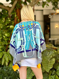 Bit and Blues Silk Tunic STACY BRADLEY
