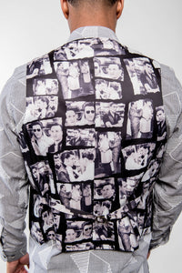 Back view showing Clothier to the King lining