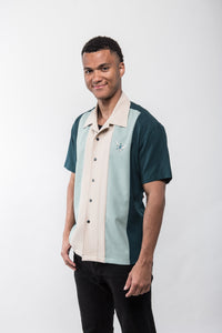 Atomic Mad Men Bowling Shirt Teal/Mint Clothier to The King
