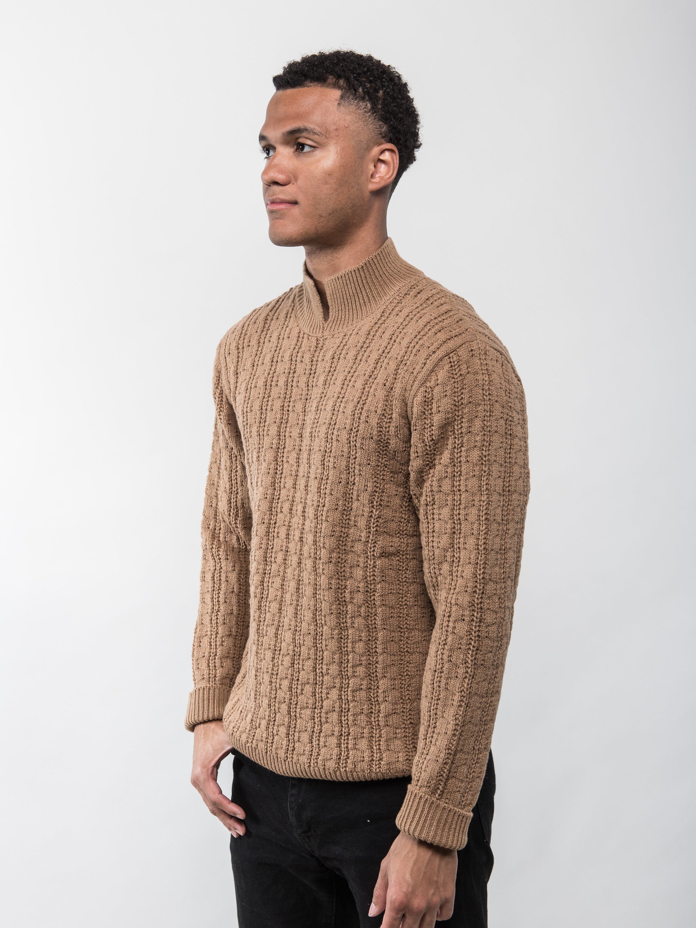 Jailhouse Rock Sweater- Tan Clothier to The King