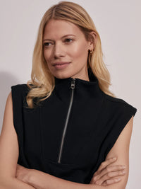 Magnolia Half Zip Tank 2.0 - Black VARLEY