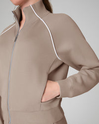 AirEssentials Pique Full Zip Track Jacket - Ashwood Spanx