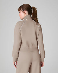 AirEssentials Pique Full Zip Track Jacket - Ashwood Spanx