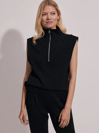 Magnolia Half Zip Tank 2.0 - Black VARLEY