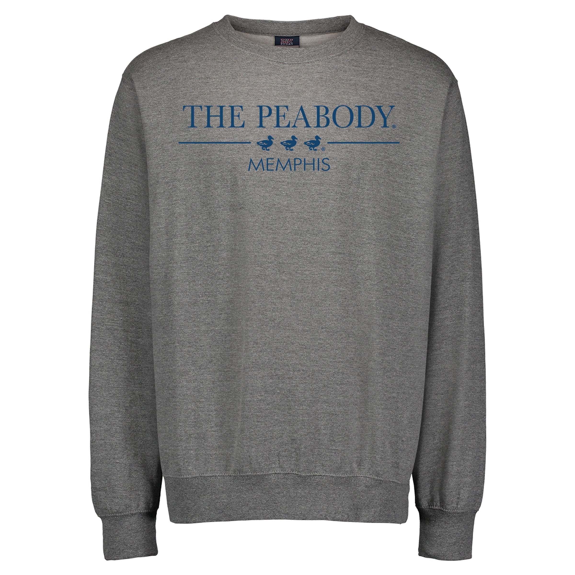 The Peabody Memphis Crewneck Sweatshirt - Graphite Peabody Apparel