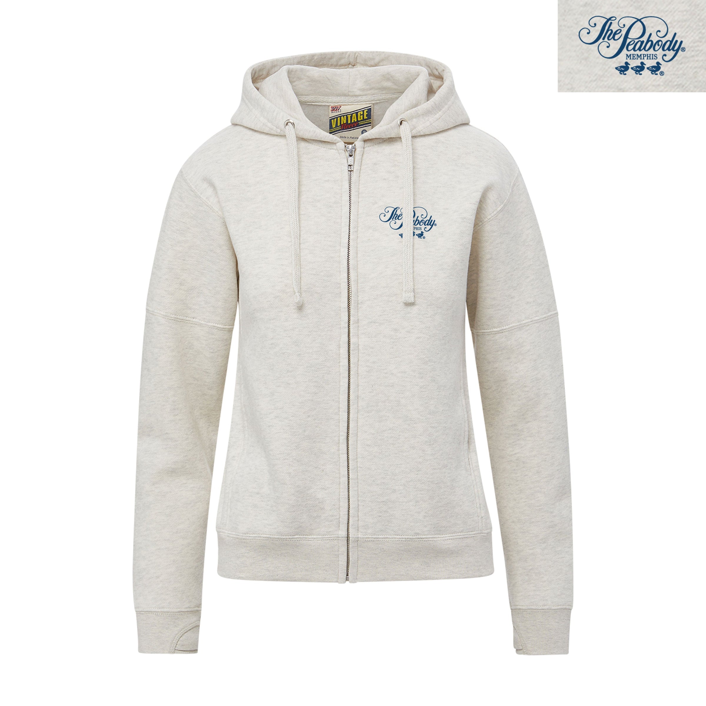 Peabody Vintage Fleece Hoodie - Oatmeal Peabody Apparel