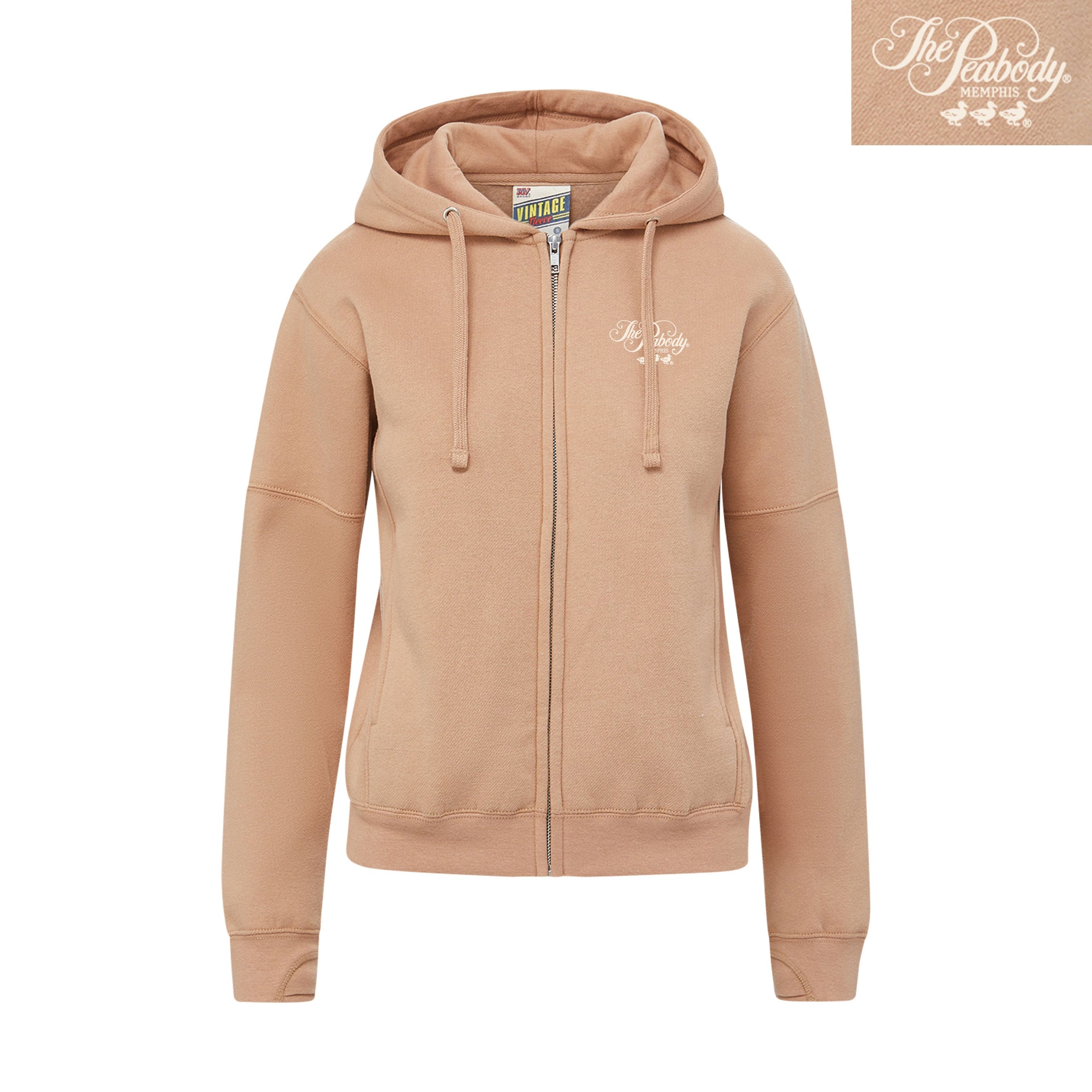Peabody Vintage Fleece Hoodie - Praline Peabody Apparel