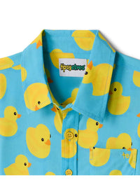 Kid's Rubber Ducky Hawaiian Shirt Tipsy Elves
