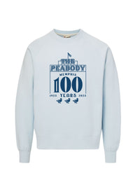 Peabody Hotel 100 Years Sweatshirt -Artic Blue Lansky Bros.