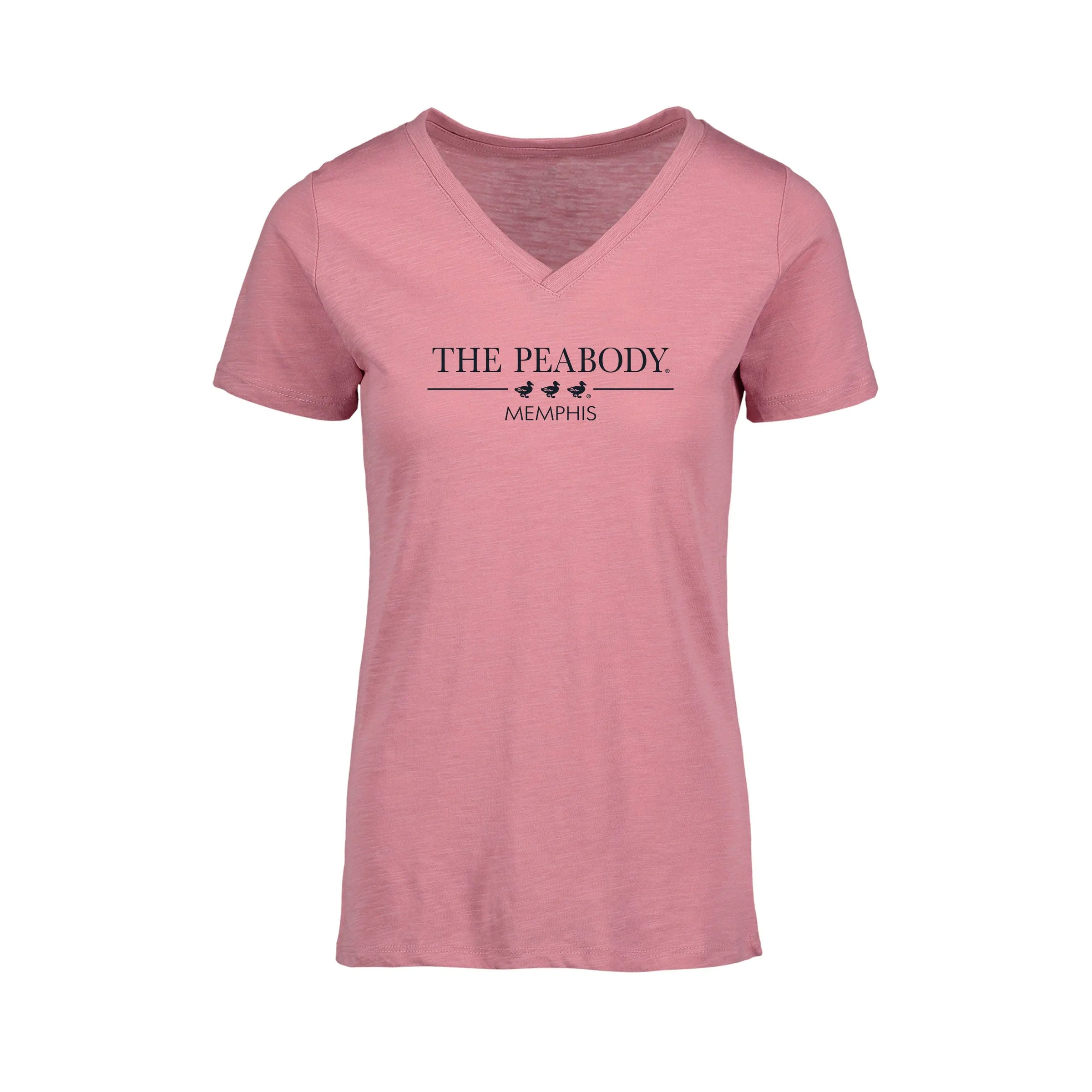 The Peabody Memphis V-Neck Tee - Orchid Peabody Apparel