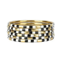 Black Veda Bangles - Set of 6