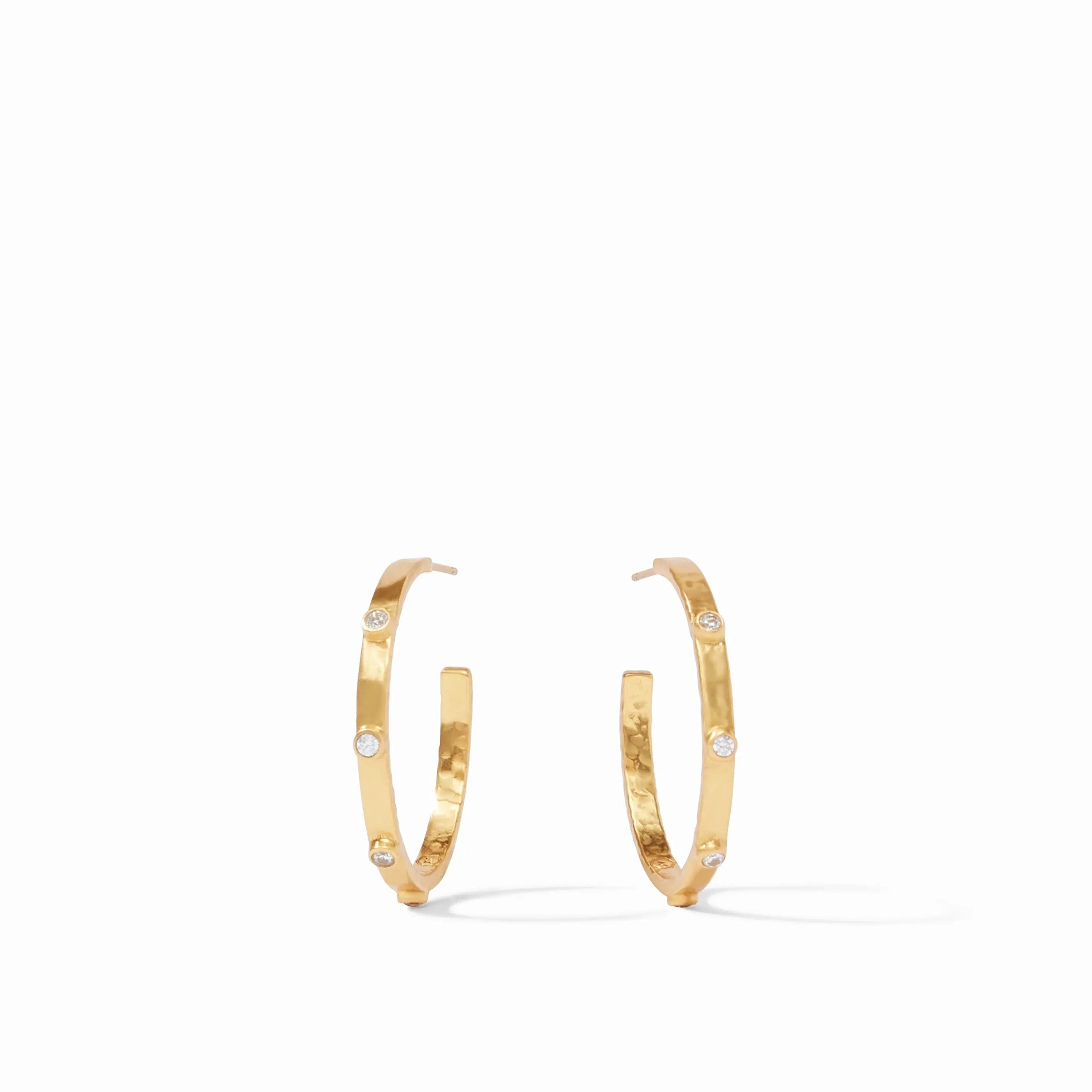 Crescent Stone Hoop JULIE VOS