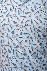 TCB & Guitars Polo - Light Blue Clothier to The King