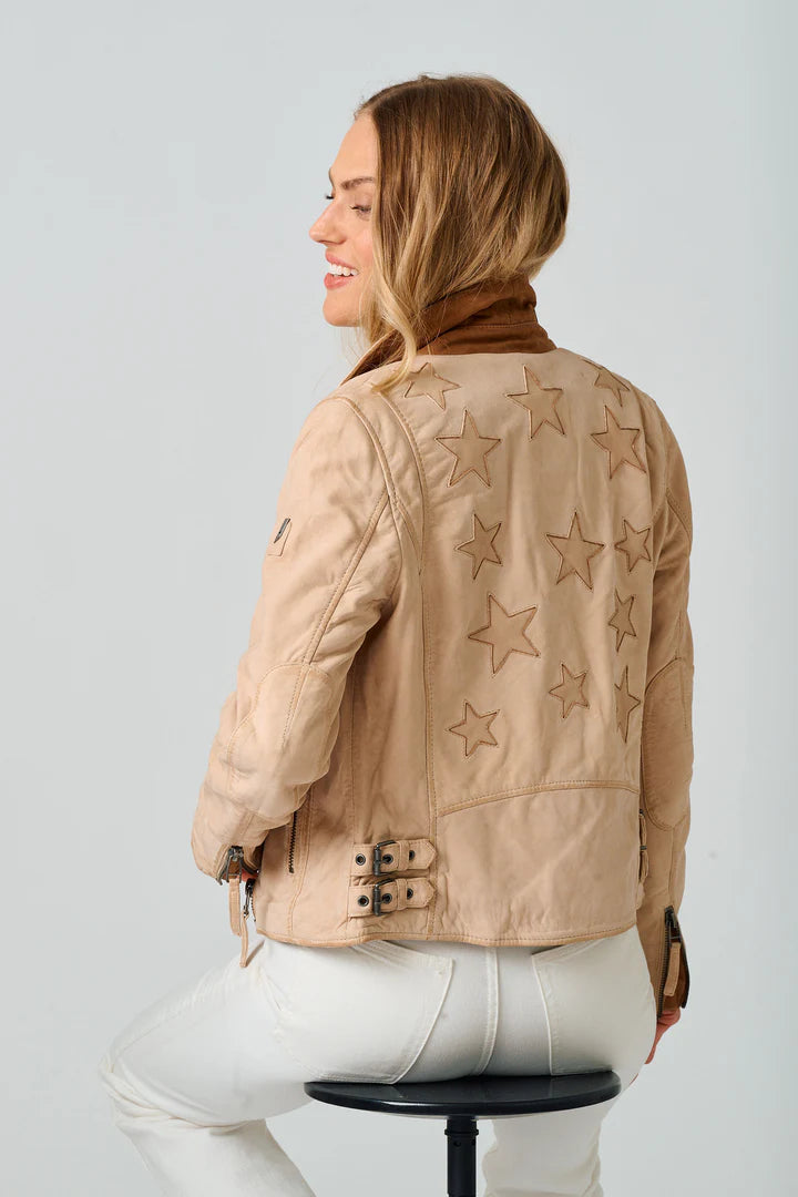 Clara Sun Woo Liquid Leather™ Cobalt Vegan Faux Leather Jacket