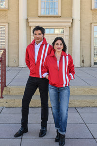 Lansky Bros. Clothier to the King jacket with white speed stripe