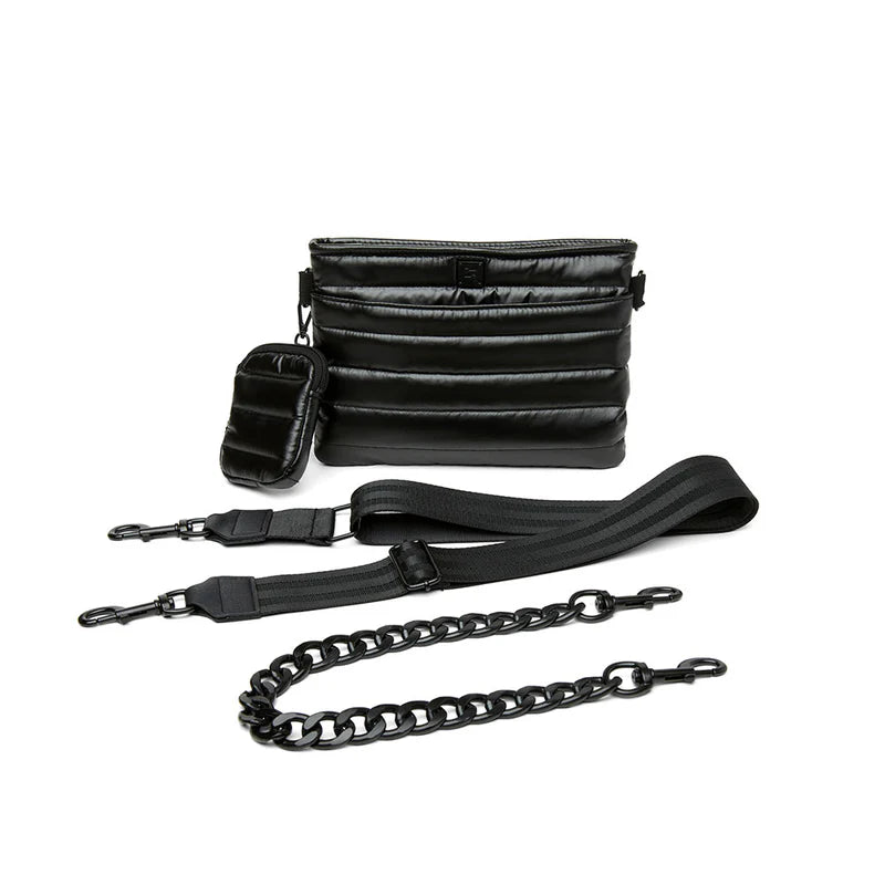 Downtown Crossbody | Pearl Black w/ Black Think Royln