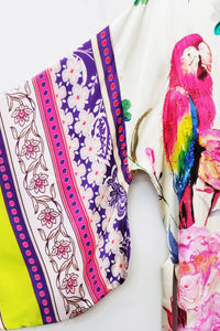 Tropical Mood Hand-Beaded Kimono Aratta