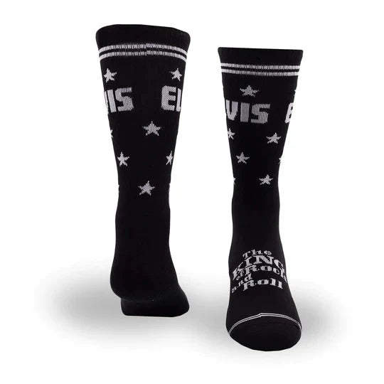 Elvis King of Rock N Roll With Stars Odd Sox