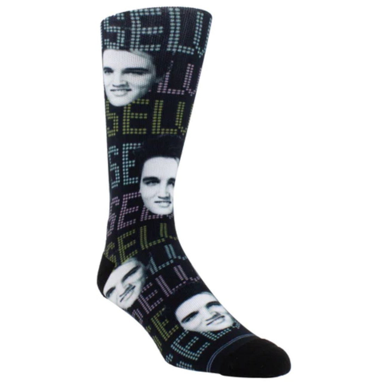 Elvis Faces Sublimated Crew Socks Lansky Bros.