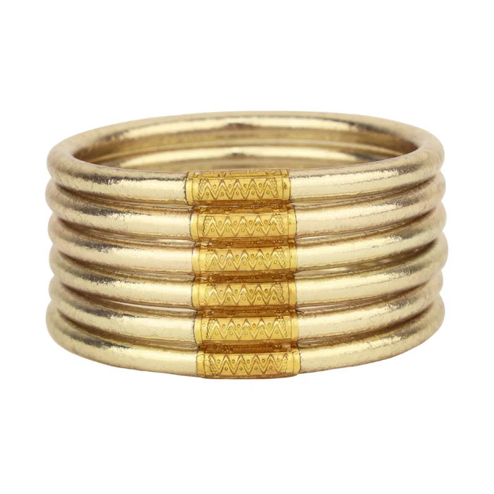 Etoile All Weather Bangles® (Set of 6) - Serenity Prayer Budha Girl