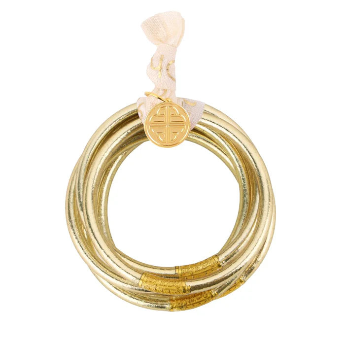 Etoile All Weather Bangles® (Set of 6) - Serenity Prayer Budha Girl