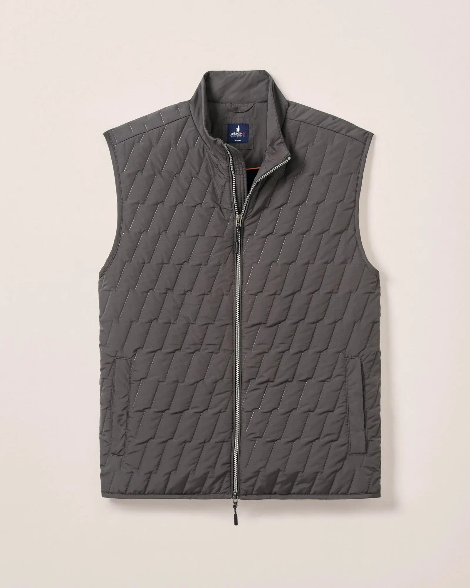 Belfry Quilted Puffer Vest - Dark Gray Grayers
