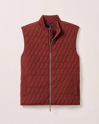 Belfry Quilted Puffer Vest - Dark Maroon Grayers