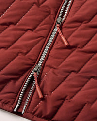 Belfry Quilted Puffer Vest - Dark Maroon Grayers
