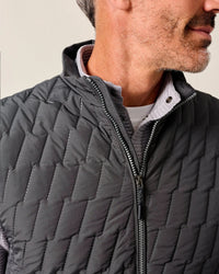 Belfry Quilted Puffer Vest - Dark Gray Grayers