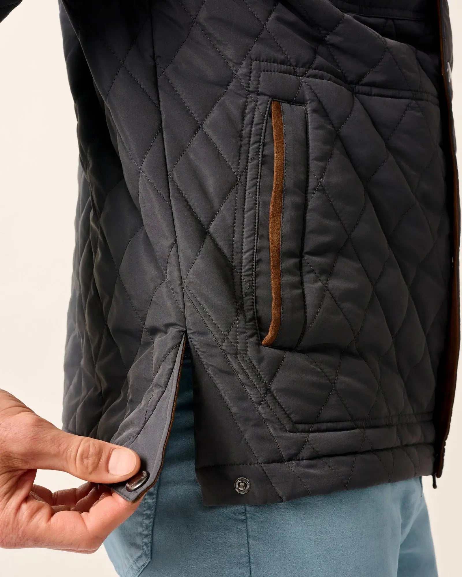 Juno Quilted Snap Jacket Grayers