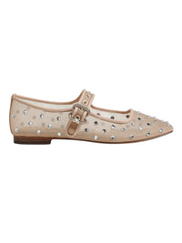 Michaela Shine Mary Jane Flat - Vintage Pink Mesh Sam Edelman