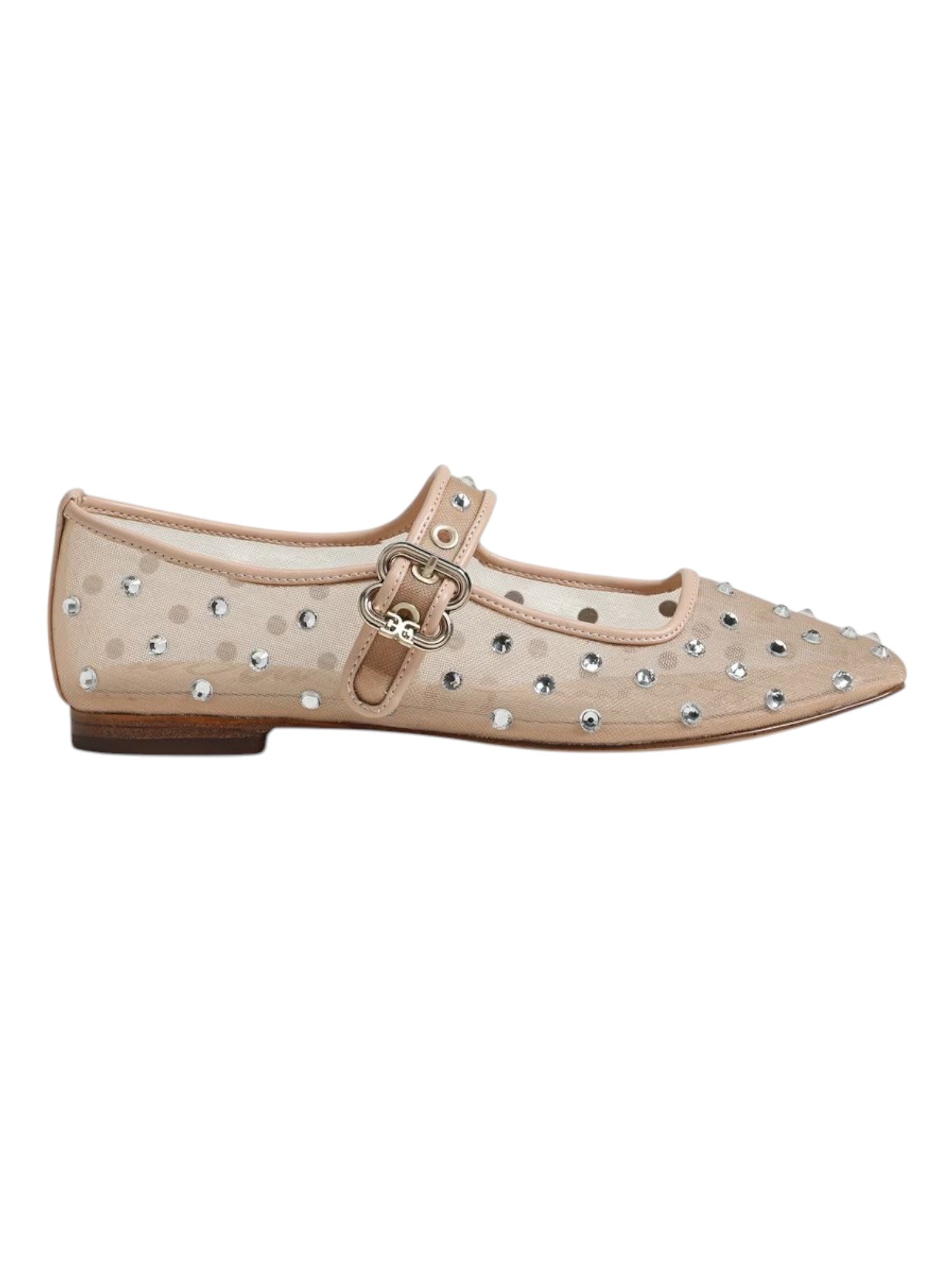Michaela Shine Mary Jane Flat - Vintage Pink Mesh Sam Edelman