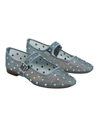Michaela Shine Mary Jane Flat - Coastal Blue Sam Edelman