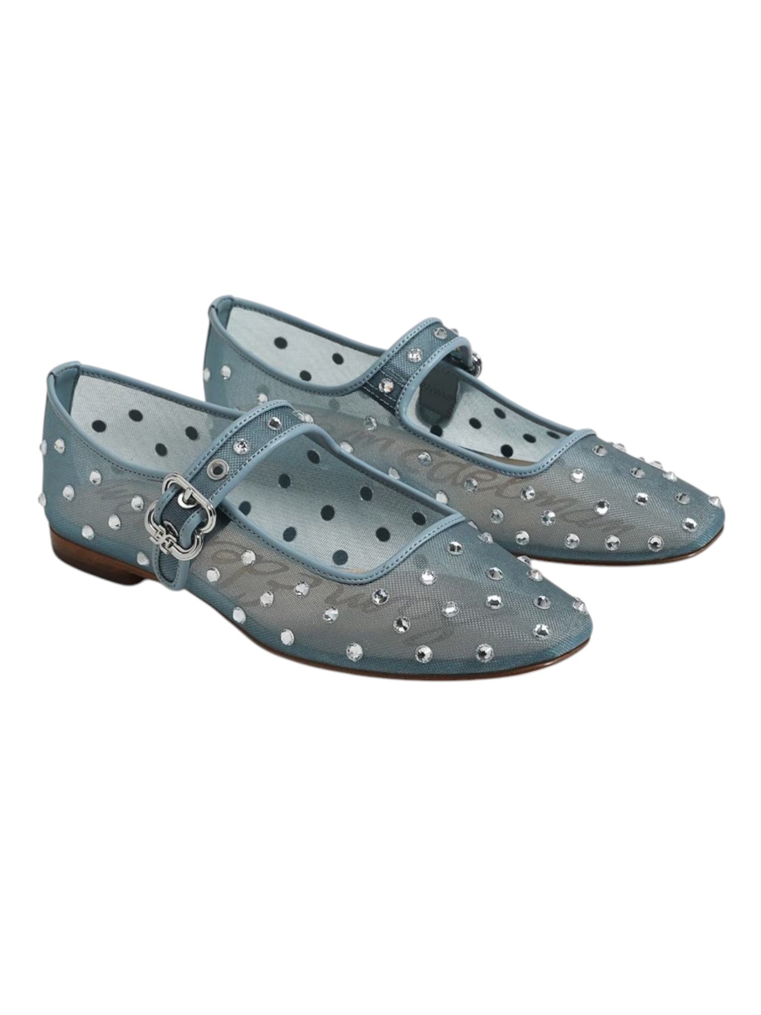Michaela Shine Mary Jane Flat - Coastal Blue Sam Edelman