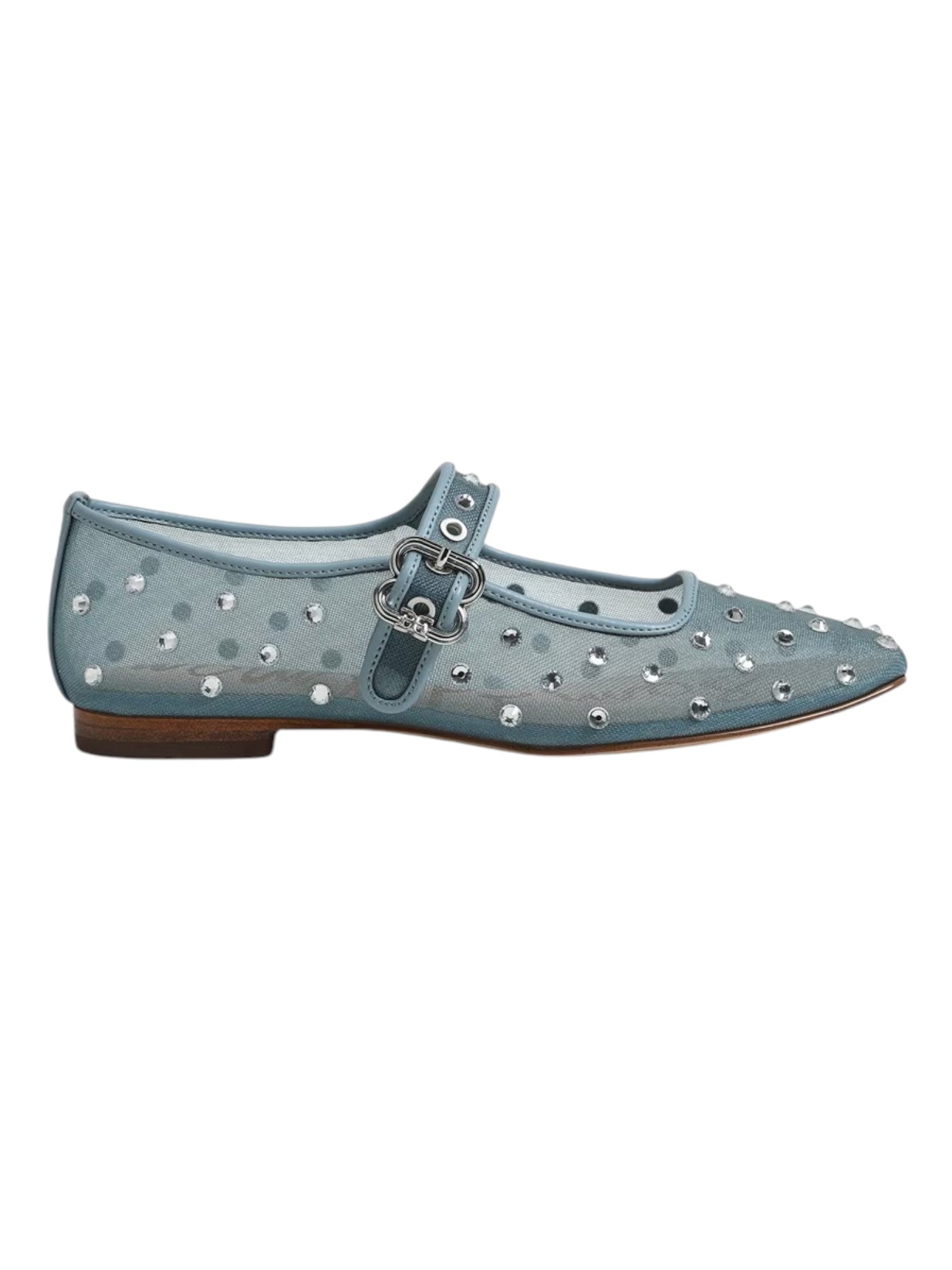 Michaela Shine Mary Jane Flat - Coastal Blue Sam Edelman